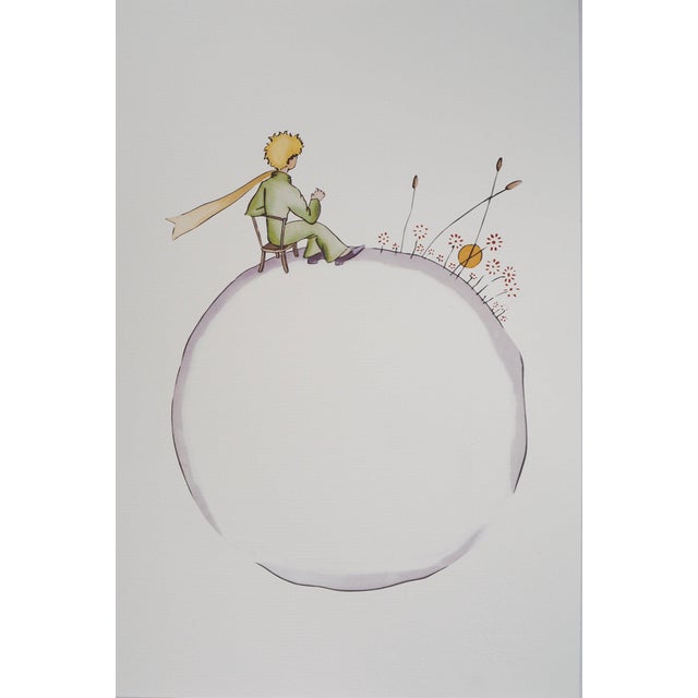 Antoine De Saint-Exupery, Le Petit Prince sur la planète fleurie, Lithograph For Sale