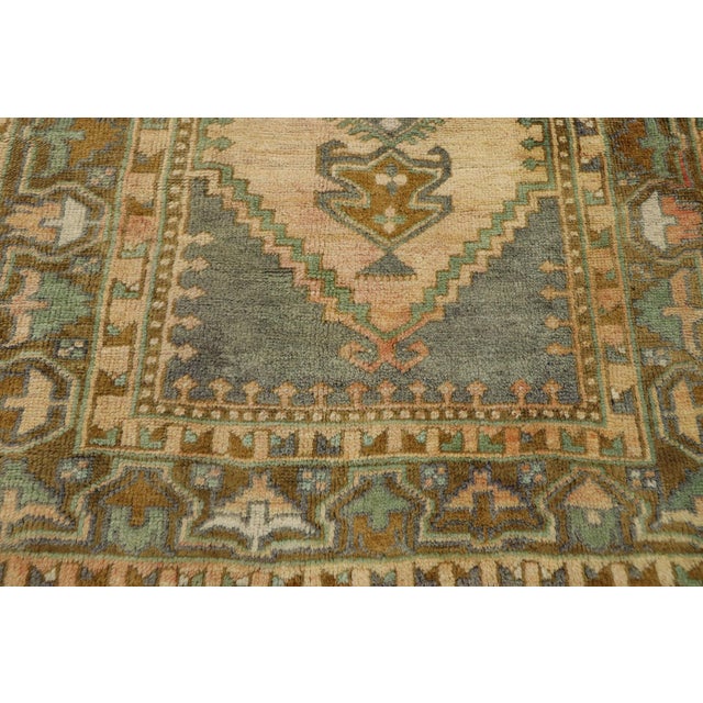 Mid 20th Century Vintage Turkish Oushak Rug, 03'05 X 06'03 For Sale - Image 5 of 9