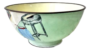 19th Century Chinese Enamel Canton Bowl