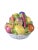 Large Vintage Terra Cotta Glazed Della Robbia Ceramic Woven Basket With Fruit Assortment For Sale - Image 4 of 8