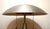 Mid-Century Modern Vintage Laurel Lamp Co. Style Brushed Steel Domed Lamp For Sale - Image 3 of 13