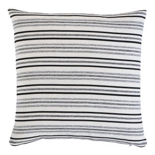 Schumacher Poplar Indoor & Outdoor 22" Pillow in Carbon For Sale