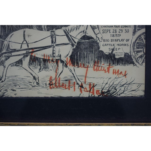 Traditional 1859 Chatham Fair Christmas Sleigh Scene Engraving For Sale - Image 3 of 4