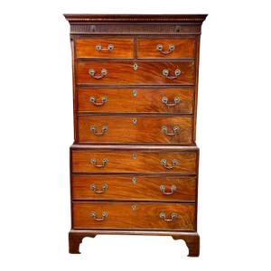 18th Century George III Mahogany Chest on Chest