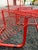 Metal Jarpen Garden Longe Chairs and Table by Niels Gammelgaard for Ikea, 1980s, Set of 5 For Sale - Image 7 of 10