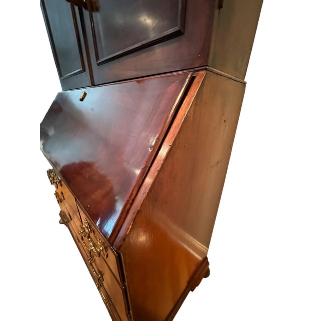Late 18th Century George III Burled Walnut Secretary For Sale - Image 11 of 13