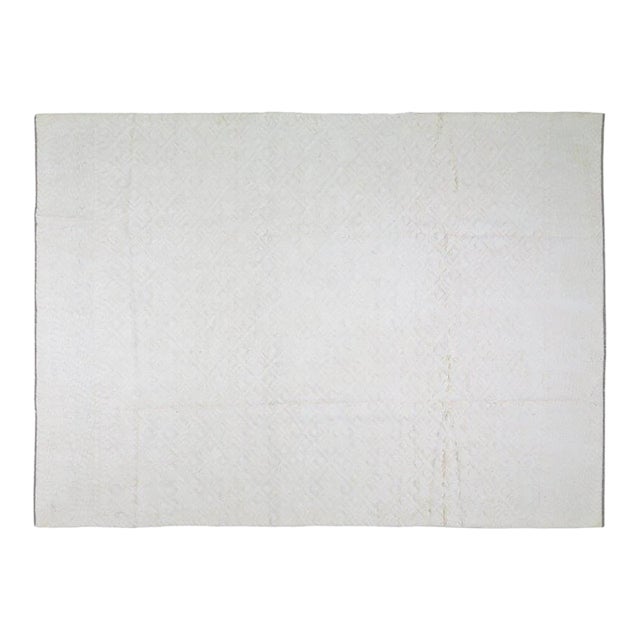 1970s Moroccan Hand Knotted Beni Ourain Rug With Organic Wool and Soft Texture,9'X12'4" For Sale