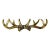 Vintage Rustic Adirondack Arts & Crafts Faux Antler Wall Mounted Hooks. For Sale