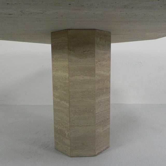 Mid-Century Travertine Dining Table, 1970s For Sale - Image 11 of 18