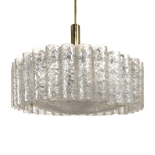 Blown Glass Chandelier from Doria Leuchten For Sale
