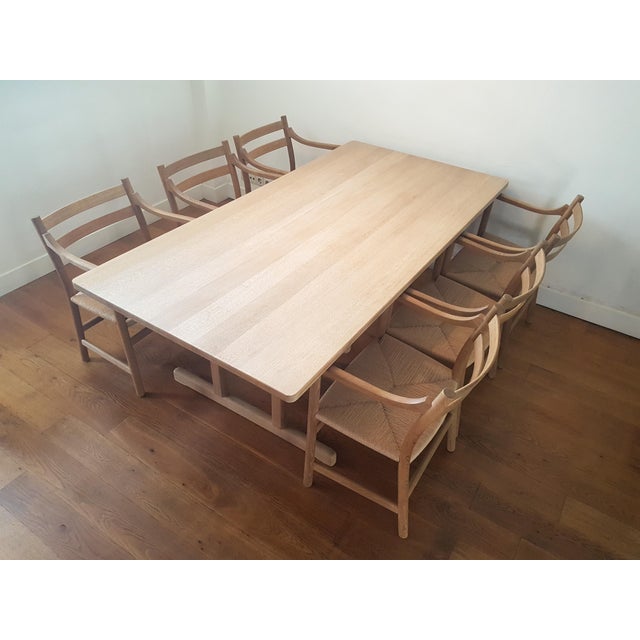 Børge Mogensen BM6286 Shaker Dining Table in Soaped Oak by Børge Mogensen, 1970s For Sale - Image 4 of 15