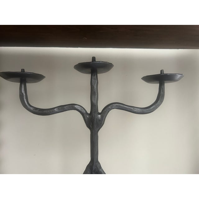 Mid-Century Modern Candlesticks by Jean Touret for Artisans de Lozère, 1950s, Set of 2 For Sale - Image 3 of 9