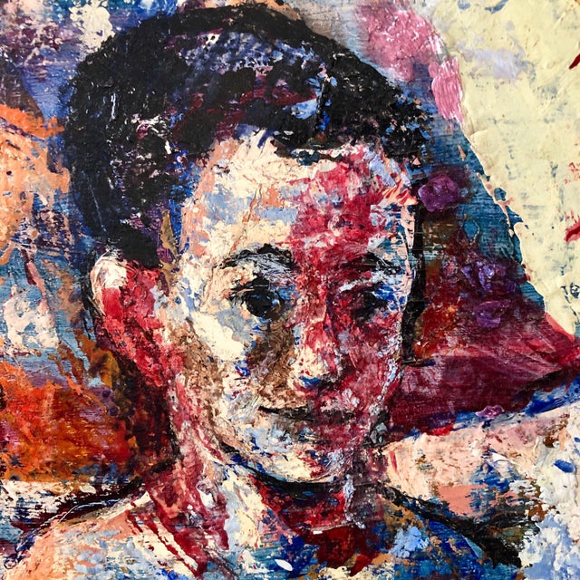 Hank Laventhol, Family Portrait, Large Surrealist Oil Painting Mother, Children, Neo Surrealism, 1958 For Sale In Miami - Image 6 of 8