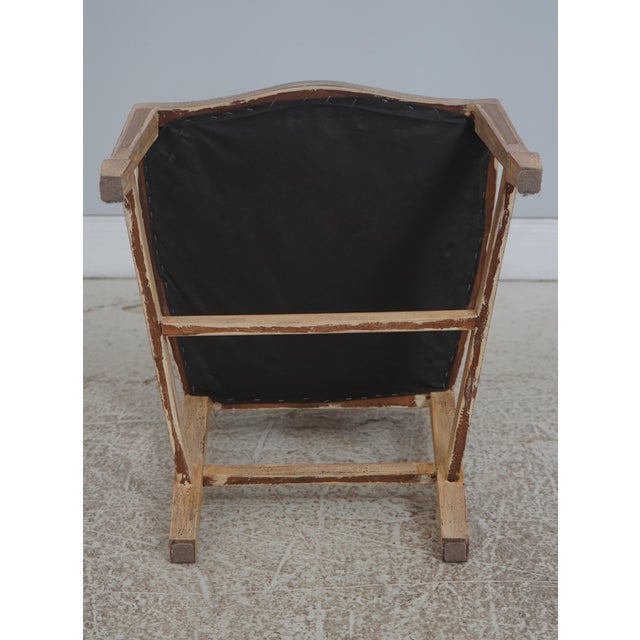 Set of 6 Distressed Painted Shield Back Dining Room Chairs For Sale - Image 18 of 18