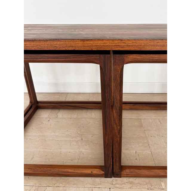 Nesting Tables attributed to Aksel Kjesgaard, Denmark, 1960s, Set of 3 For Sale - Image 14 of 18