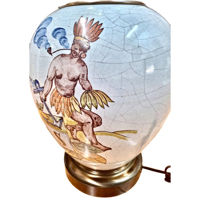 Mid 20th CenturyTobacco Jars as Table Lamps - a Pair For Sale - Image 9 of 13