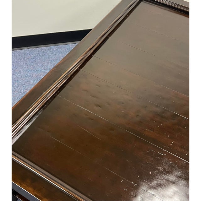 Wood Bernhardt Living Vintage Patina Square Coffee Table For Sale - Image 7 of 8