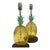 Italian Ananas Murano Glass Table Lamps by Simoeng, Set of 2 For Sale - Image 9 of 9