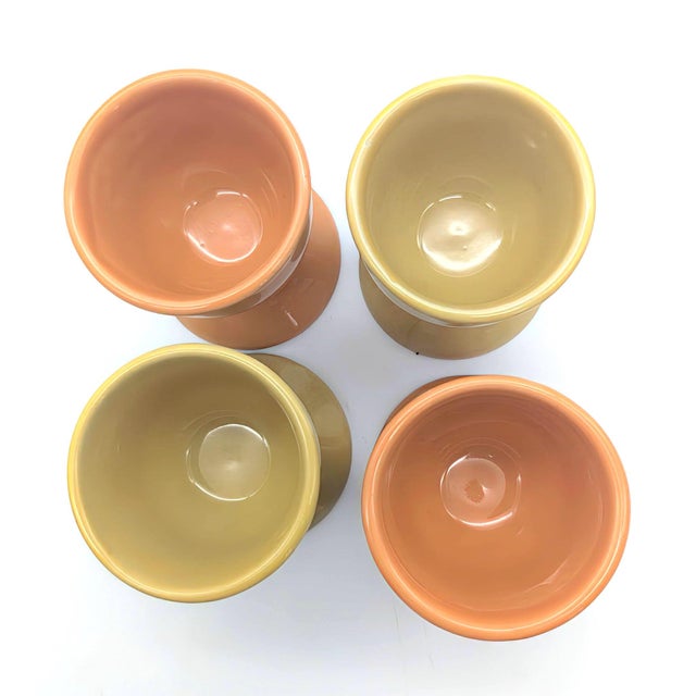 1970s Ceramic Egg Cups, Set of 4 For Sale - Image 10 of 11