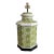 1970s Avocado Green Geometric Table Lamp For Sale