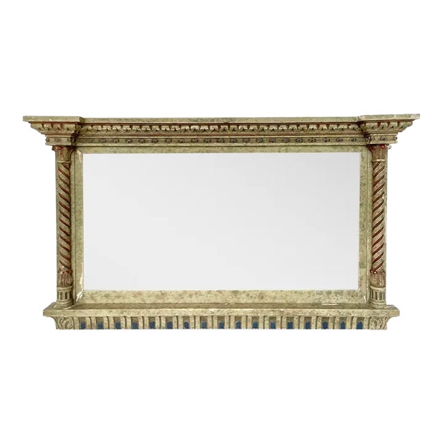 19th Century Venetian Polychrome Tabernacle Frame as Mirror For Sale