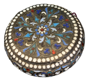 Russian Antique Cloissone Pill Box