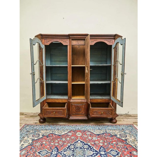 19th Century Carved Liège Oak Bookcase For Sale - Image 11 of 12