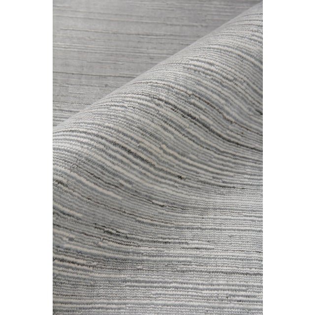 Not Yet Made - Made To Order Banbury Handloom Wool Viscose Aqua Rug - 8'x10' For Sale - Image 5 of 8