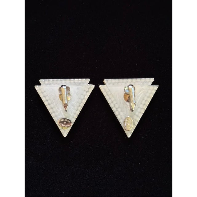1980s Signed Roxanne Assoulin Earrings, a Pair For Sale - Image 5 of 6