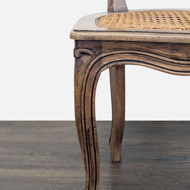 1990s Vintage French Provencial Dining Side Chair For Sale - Image 5 of 9