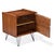 Mid-Century Modern 1950s Mid-Century Modern Walnut Nightstands, Mirrored Pair on Hairpin Legs, A Pair For Sale - Image 3 of 11