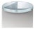 Alwa One Big Side Table with Transparent Top & Brushed Stainless Steel Base by Sebastian Herkner for Pulpo For Sale