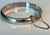 1980s Sterling Silver Etched Bangle With Safety Clasp For Sale - Image 4 of 7