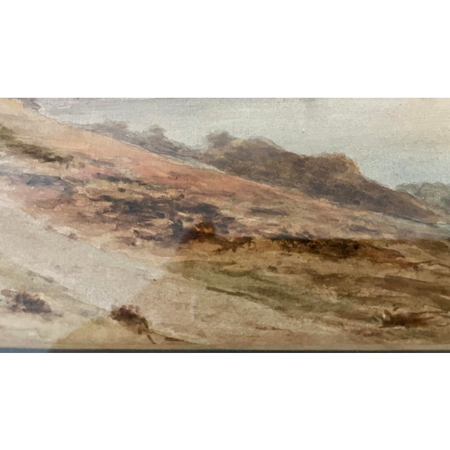 1900 - 1909 Antique Coastal Landscape Watercolor Painting Signed by W J Gibbs - Circa 1901 For Sale - Image 5 of 10
