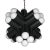 Crafted from durable industrial steel, the Massimo Chandelier is adorned with a frosted globe, casting a soft and...