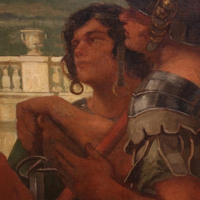 Pompeo Massani, Allegory of Victory, 1880, Oil on Canvas For Sale - Image 6 of 13