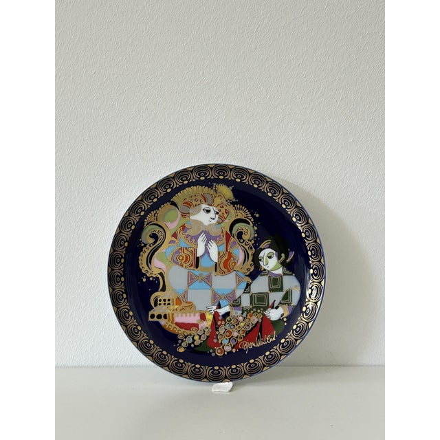 No. VIII Aladdin Plate by Bjørn Wiinblad for Rosenthal, 1970s For Sale - Image 3 of 6
