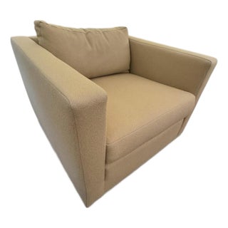 Vintage Charles Pfister for Knoll Lounge Chair in Knoll Camel Wool, 1970s For Sale