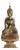 Antique Lacquered and Gilded Wooden Sculpture of Seated Buddha, 1800s For Sale