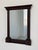 Antique Federal Column Mirror With Original Glass, Circa Mid 19th Century. Dark-stained wood frame, aged with a beautiful...