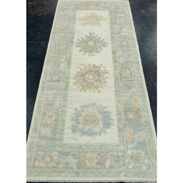 Turkish Oushak Runner Rug 2'9" x 6'8" #17525 Explore a curated collection of hallway runners, wool rugs, and handmade...