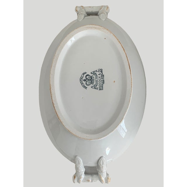 Early 20th Century Early 20th Century Maddock & Co. English White Ironstone Soup Tureen, Circa 1906–1920s For Sale - Image 5 of 12