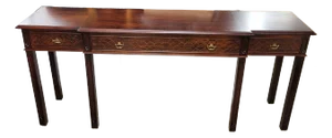 Vintage Mahogany Chippendale Style Console Table by Century Furniture