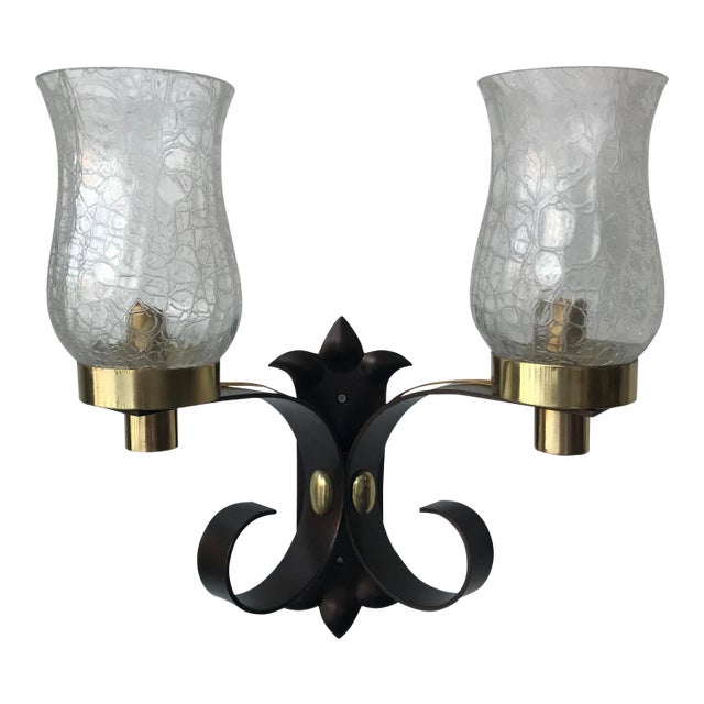 1960s Mid-Century Modern Atelier Jean Perzel Signed Sconce For Sale