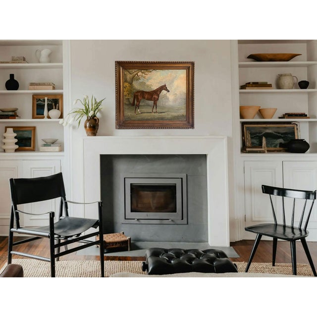 1961 "Sweet Solera" Large Vintage Equestrian Horse Painting Oil on Canvas by Juliet McLeod For Sale In Minneapolis - Image 6 of 14