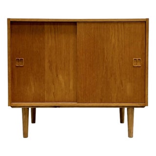 Mid Century Modern Oak Jr. Credenza | Danish Storage | Entryway Cabinet, Circa 1960's For Sale