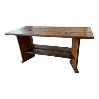 Custom Made Reclaimed Wood Coffee Table For Sale