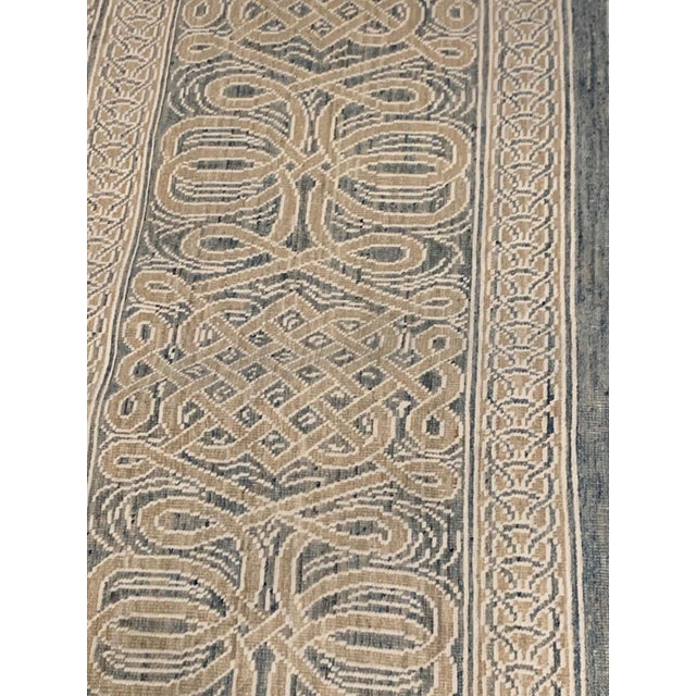 Textile Modern Vespero Beige, Blue and White Hand Knotted Wool Rug by Doris Leslie Blau For Sale - Image 7 of 7