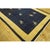 1920s Navy Minimalist Floral Deco Antique Chinese Peking Small Rug 5'9" X 11' 3" For Sale In New York - Image 6 of 8