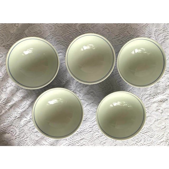Vintage Tobe Yaki Senzan Gama Japan Footed Rice Bowl - Set